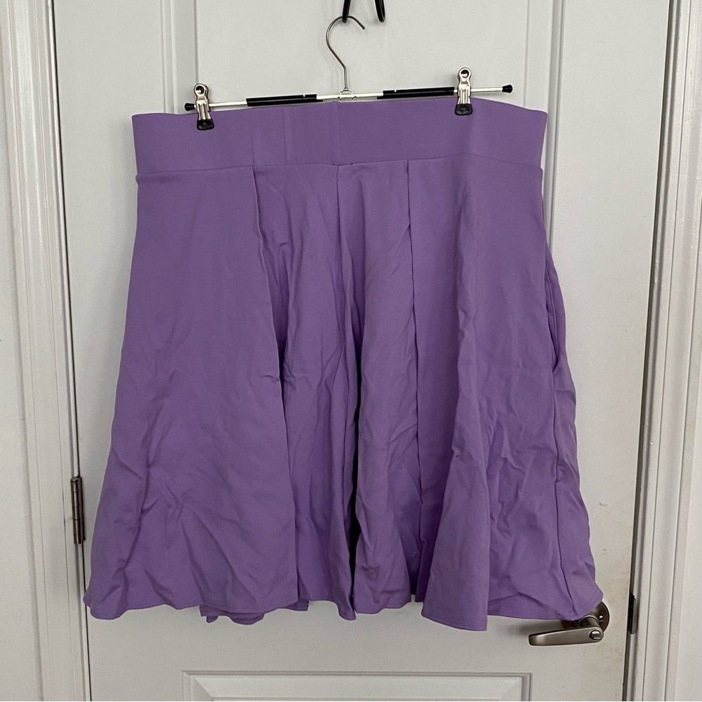 Elhoffer Design lavender Skirt Plus Size 4x with Pockets